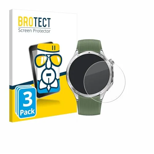BROTECT Schutzglas Folie für OnePlus Watch 3 (3 Stück) Panzer Schutzfolie Glas [Extrem Kratzfest 9H, Anti-Fingerprint, Ultra-Transparent]