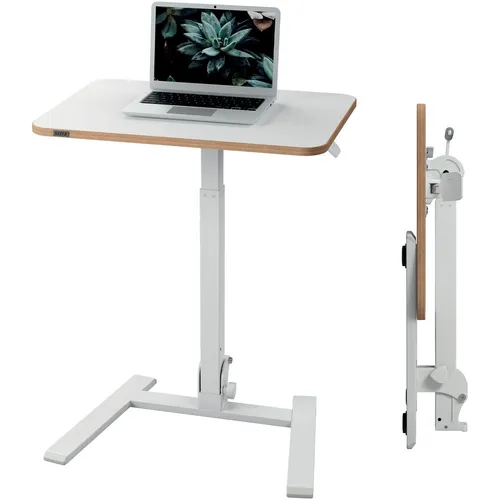 Leitz Ergo Klappbarer und höhenverstellbarer Schreibtisch - Besucher- & Konferenzstühle – Kompaktes Stehpult mit ergonomischer Höheneinstellung für gesundes Arbeiten im Home Office, belastbar bis 20 kg, platzsparend und faltbar.