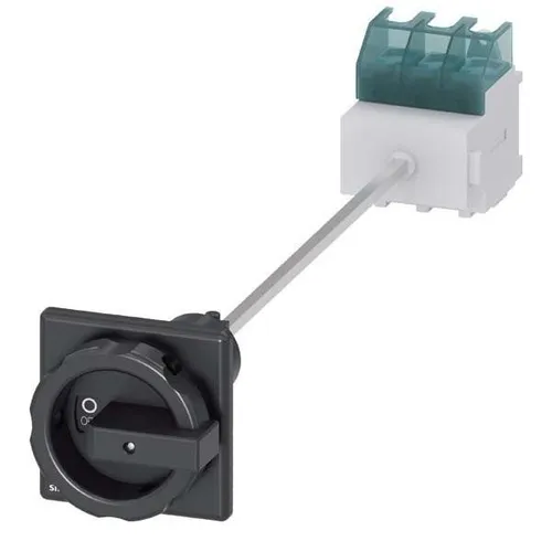 Siemens Dig.Industr. Hauptschalter 3LD2545-0TK51 - Steckverbinder Zubehör, 3-poliger Hauptschalter mit 63A und 22kW Leistung für zuverlässige Stromverteilung in industriellen Anwendungen.