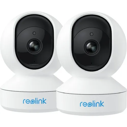 Reolink E320 Überwachungskamera Set (2x) - WiFi-Indoor - 2x 3MP 2K Überwachungskameras für den Innenbereich, ideal für Smart-Home-Systeme wie Amazon Echo. App-Bedienung mit Bewegungsbenachrichtigungen für mehr Sicherheit.