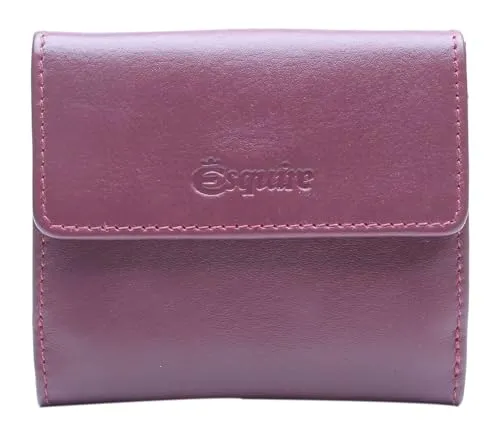 Esquire Peru Geldbörse RFID Leder 10 cm - Brustbeutel mit RFID-Schutz, bietet viel Platz für Kreditkarten und überzeugt durch klassische Optik in kompakter Größe (10,5 x 9 x 3 cm), ideal für jede Tasche.