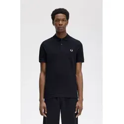 Fred Perry M6000 Einfarbiges Poloshirt für Herren - Marine - Herren-Shirts aus hochwertigem Baumwoll-Piqué mit zeitgemäßem Slim Fit. Nachhaltig gefertigt mit recycelten Materialien – ideal für stilbewusste Männer.