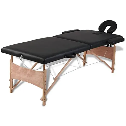 vidaXL Massagetisch Massageliege Bank Kosmetik Therapieliege 2 Zonen mit Tasche