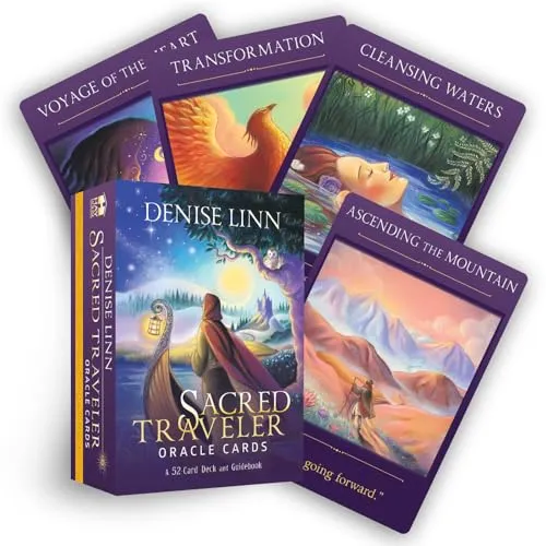 Sacred Traveler Oracle Cards: 52-Karten-Deck und Guidebook - Bücher für spirituelle Entdeckung, enthält 52 inspirierende Karten zur Unterstützung auf Reisen des Lebens.
