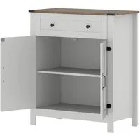 Costway Sideboard mit 1 Schublade & Verstellbarem Regal – 80 x 40 x 92 cm - Praktisches Sideboard mit 1 Schublade und verstellbarem Regal für flexiblen Stauraum. Ideal zur Präsentation oder als stilvolle Aufbewahrungslösung in jedem Raum.