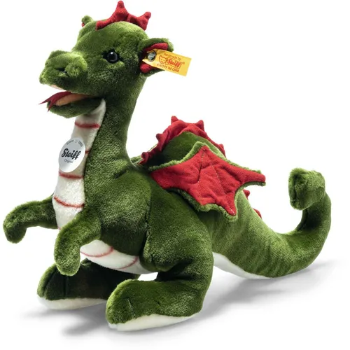 Steiff 067198 Rocky Drache - 32 cm Kuscheltier - Stofftiere & Teddybären, langlebig und aus hochwertigem Material für unvergessliche Kuschelstunden.