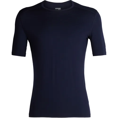 Icebreaker Men 200 Oasis SS Crewe - Midnight Navy (XXL) - Funktionsunterwäsche, leichter Baselayer aus 100% Merinowolle, atmungsaktiv und geruchsabweisend, ideal für Outdoor-Aktivitäten und Reisen, mit Unterarmzwickeln für Bewegungsfreiheit.