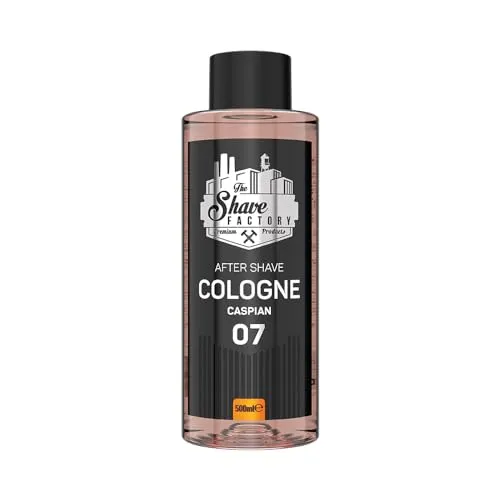 The Shave Factory After Shave Cologne – eine duftende Essenz für eine einwandfreie After-Shave-Pflege für ein langanhaltendes Gefühl von Frische und Komfort (500ML, 07 Caspian)