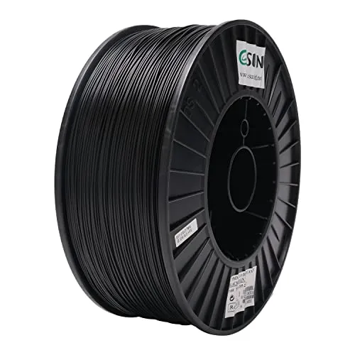 eSUN PLA+ Filament 1.75mm, 3D Drucker Filament PLA Plus, Maßgenauigkeit +/- 0.03mm, 3kg Spule (6.6 LBS) 3D Druck Filament für 3D Drucker, Schwarz