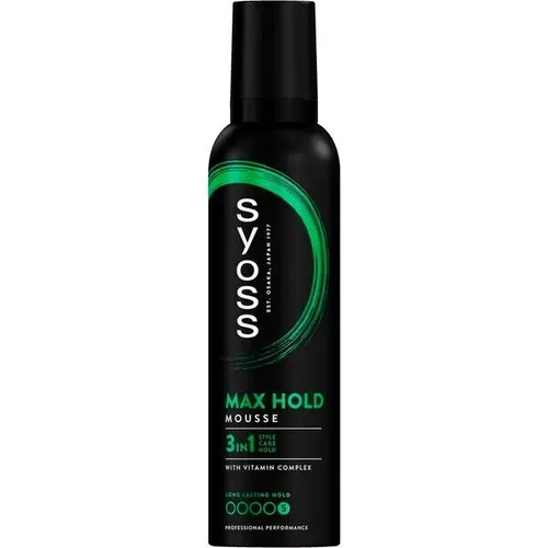 29,20€/L - 6x Syoss Haarschaum 3in1 mit Vitaminkomplex - Max Hold - 250ml