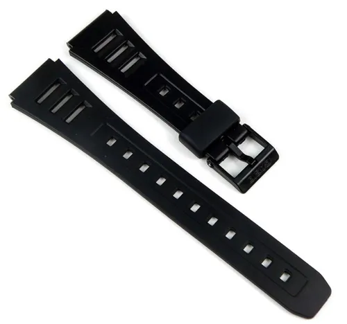 Casio Uhrenarmband 19mm | Resin schwarz W-50 W-71 W-84 W-86 W-88