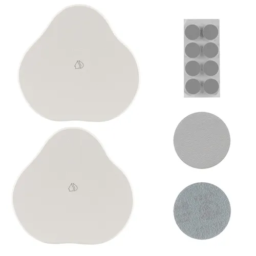 2er Set Kieselgur Stein Badematte klein - Diatomaceous Tray Wasser absorbierend