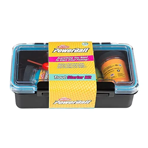 Berkley Trout Forellenfischen Starter-Set - Komplettes Anfänger Set für das Süßwasserangeln auf Forellen, enthält 20 Teile in mehrfarbigen Variationen – ideal für Einsteiger und Hobbyangler.