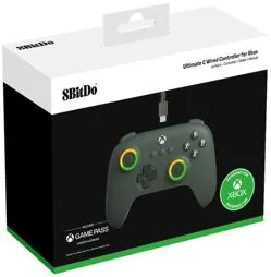 8BitDo Controller Ultimate C, Dunkelgrün - Kompatibel mit Xbox und PC - Gaming Controller für Xbox Serie X|S, Xbox One und PC. Mit interaktiven RGB-Joysticks, verbesserter Griffigkeit und 1 Monat Game Pass Ultimate.