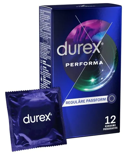 Stück Durex Performa Kondome Aktverlängernd länger andauerndes Sexvergnügen 12