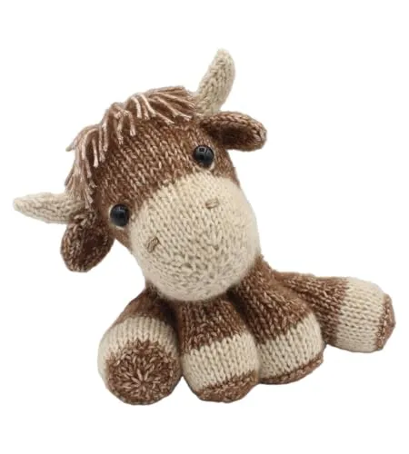 Hardicraft Strickpaket für Hochländer-Luke - Kreatives Strickset zur Herstellung eines süßen Kuscheltiers: inkl. Garn, Füllung und Anleitung. Ideal als Geschenk zur Geburt oder zu besonderen Anlässen. Hochwertiges Baumwollgarn in sanften Farben, perfekt für DIY-Fans und Anfänger.