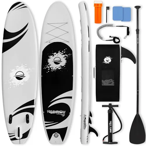 SereneLife SUP-Board Set für Stand Up Paddling - Surfen & Kitesurfen, komplettes Zubehör für Kinder & Erwachsene, ideal für unvergessliche Wasserabenteuer und Fitness auf dem Wasser.
