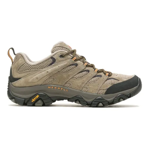 Merrell Herren Moab 3 Wanderschuh - Pecan, Größe 45 EU, robustes Wildleder und rutschfeste Gummisohle für optimalen Halt beim Wandern