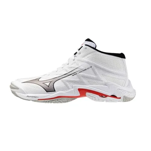 Mizuno Wave Lightning Elite Mid Volleyballschuhe – Leichte Performance für Profis - Leichte Volleyballschuhe mit Reno Woven-Obermaterial für optimalen Halt und Komfort. Die innovative Dämpfung sorgt für explosive Sprünge und maximale Stabilität auf dem Spielfeld.