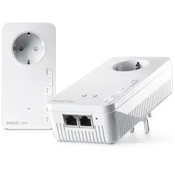 Devolo Magic 2 WiFi 6 next Powerline Starter Kit 07188 - Powerline Adapter mit bis zu 3000 MBit/s, ideal für Homeoffice und Gaming – verwandelt jede Steckdose in einen leistungsstarken WLAN-Hotspot dank Wi-Fi 6 und Easy Mesh.
