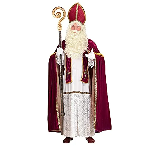 W WIDMANN MILANO Party Fashion - Kostüm Erzbischof für Erwachsene, perfekt für Weihnachten und Fasching mit Tunika, Gürtel, Stola und Umhang