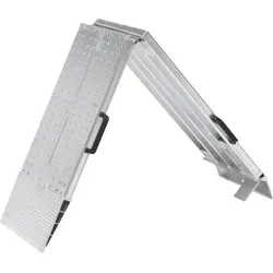 Faltbare Aluminium-Verladeschiene L3000xB400 mm - Sonstige Elektroinstallationsartikel, faltbar und rutschfest mit einer Tragkraft von 400 kg/Paar, ideal für sicheres Be- und Entladen von leichten Geräten.
