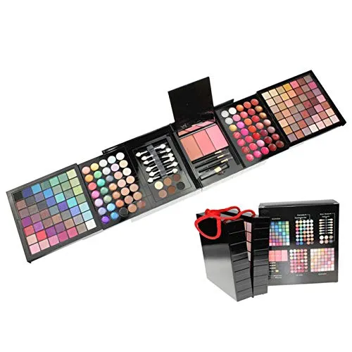 FantasyDay 177 Farben Multifunktions Exquisite Kosmetik Geschenkset Make-up Schmink Kit für Gesicht, Augen und Lippen - Makeup Paletten Schminkkoffer mit Lidschatten Palette, Lippenstift, Rouge, Puder