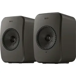 KEF LSX II LT Kabellose Regallautsprecher, Graphite Grey - Lautsprecher-Systeme mit High-Fidelity-Audio für beeindruckenden Sound, kabellose Konnektivität und vielseitige Anschlussmöglichkeiten für Ihr Smart Home.