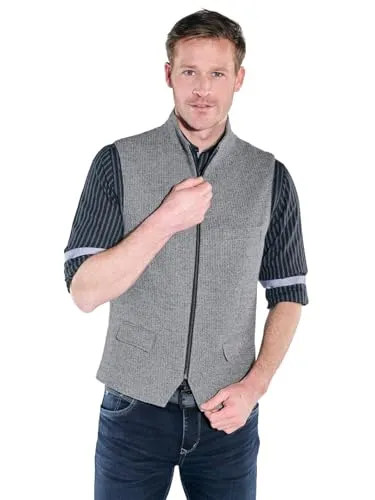 engbers Herren Weste Silbergrau 39834 Größe 60 - Hochwertige Herren Weste in Silbergrau, gefertigt aus elastischen Materialien für optimalen Komfort. Ideal für vielseitige Kombinationen und den täglichen Gebrauch.