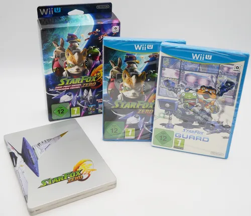 Star Fox Zero First Print Edition + Star Fox Zero Guard - Action & Abenteuer für Nintendo Wii U, inklusive exklusiver First Print Edition und Guard-Modus für ein intensives Gaming-Erlebnis.