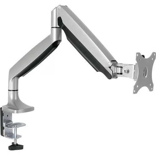 LogiLink BP0042 Aluminium Monitor-Schreibtischhalterung - 13-32 Zoll, elegantes Design mit Gasdruckfeder und max. Tragkraft von 9 kg