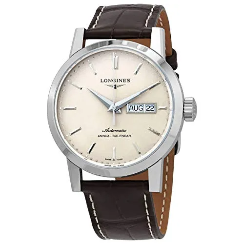 Longines Herrenuhr Heritage 1832 Collection Automatik - Elegante Armbanduhr mit 40 mm Edelstahlgehäuse, Saphirglas und wasserfestem Design. Ideal für stilbewusste Herren, die Wert auf Qualität legen.