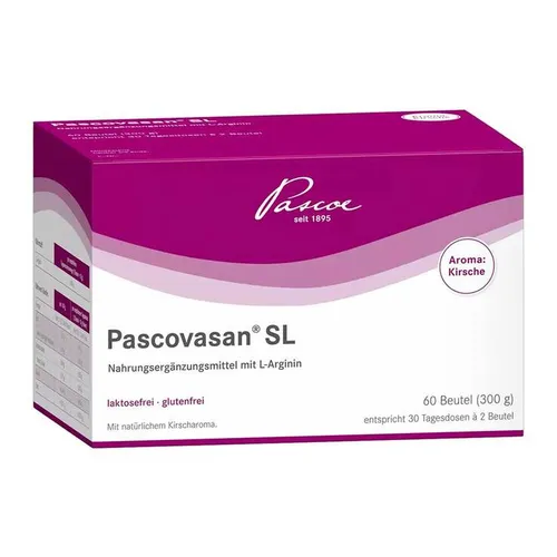 Pascovasan SL Pulver 300 g - L-Arginin - Nahrungsergänzungsmittel mit natürlichem Kirscharoma, fördert die Durchblutung und unterstützt die Leistungsfähigkeit.