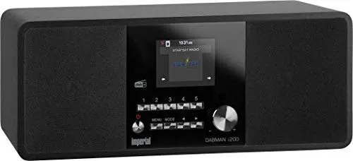 Imperial DABMAN i200 Schwarz Internetradio - Radios: Tragbares Internetradio mit DAB+ für besten Empfang, Sleeptimer und USB-Anschluss für vielseitigen Musikgenuss.