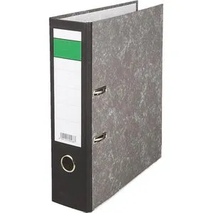 Böttcher-AG Ordner Karton, A4, 8cm, schwarz, Wolkenmarmor