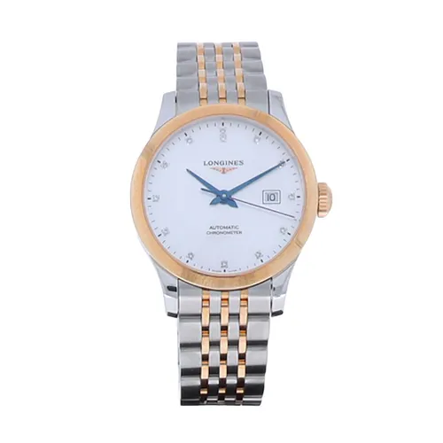 Longines Damenuhr bicolor Record Automatik mit 13 Diamanten  L2.321.5.87.7