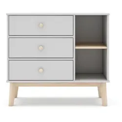 Calicosy Kommode, Weiß, Holz, 40x81x90 cm - Stylische Kommode für das Kinderzimmer, gefertigt aus hochwertigem Holz. Mit ihren kompakten Maßen bietet sie ausreichend Stauraum und überzeugt durch modernes Design. Ideal für eine harmonische Einrichtung.