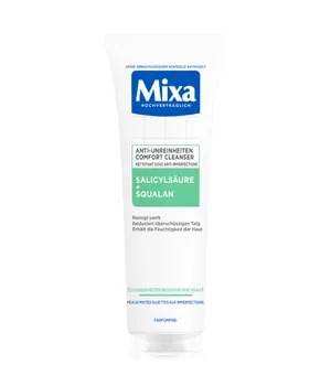 Mixa Anti-Unreinheiten Comfort Cleanser 150 ml - Sanftes Reinigungsgel für Mischhaut, entfernt Unreinheiten und Make-up, verbessert das Hautbild ohne Irritationen. Mit geprüfter Formel zur Pflege und Erhaltung der natürlichen Feuchtigkeit.