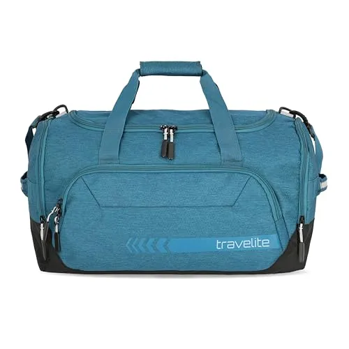 travelite KICK OFF Weekender Reisetasche - Handgepäck Reisetasche aus robustem Polyester, ideal für Urlaub und Sport mit 45 Litern Volumen und praktischem Schuh- oder Nassfach.