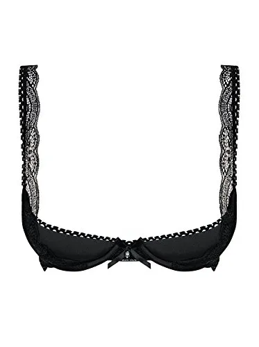Obsessive Damen Miamor Hebe Panties Set - Verführerischer Halb-BH mit Bügel-Cups, herausnehmbaren Push-up-Polstern und charmanten Details für ein sinnliches Erlebnis