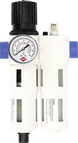 Airpress Wartungseinheit 1/2" AG, Ansaugleistung 2.620 l/min, vertikales Manometer, doppelte Skala (Bar/PSI), 45200016 000000000001910603