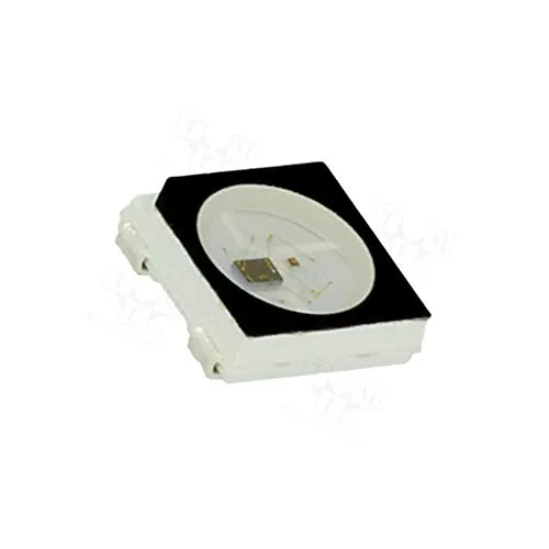4X WS2812B BLACK LED SMD 5050,PLCC4 RGB 5x5x1.6mm 1.8-2.2/3-3.2/3-3.4V WORLDSEMI