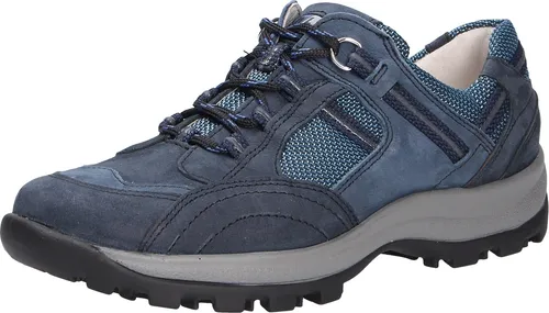 Waldläufer Wanderschuhe HOLLY - Blau - 38 - Wanderschuhe für Damen aus robustem Leder/Textil, mit herausnehmbarer Innensohle und luftgepolsterter Laufsohle für optimalen Tragekomfort und Unterstützung bei Outdoor-Abenteuern.