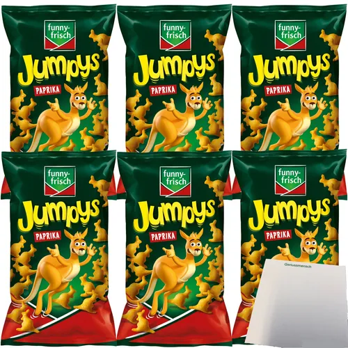Funny-Frisch Jumpys Kartoffelsnacks in Känguruform 6er Pack 6x75g usy Block