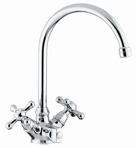 Emmevi Küchenarmatur Deco chrom, - Küchenarmaturen, elegantes Design aus Chrom mit präziser Steuerung für optimalen Wasserfluss und einfache Handhabung.