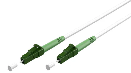 Goobay 59588 Glasfaserkabel 10m Singlemode (OS2) - Hochwertiges Goobay Glasfaserkabel (FTTH) in Weiß, 10 m, ideal für den Anschluss von Glasfasermodems im Innenbereich. Biegeoptimiert und platzsparend, mit geprüfter Qualität für zuverlässige Datenübertragung.