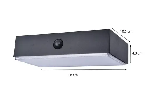 LED Solarleuchten für Garten & Balkon mit Bewegungsmelder - Moderne Wandleuchte für den Außenbereich, ausgestattet mit Bewegungserkennungssensor und solarbetriebener Energieversorgung – ideal für Garten und Balkon.