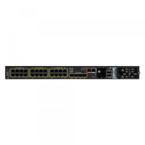 Cisco Catalyst IE9320 Rugged Switch - 24 x 10/100/1000 + 4 x 10 Gigabit SFP+ - Industrie-Netzwerk-Switch für extreme Umgebungen, temperaturbeständig von -40 °C bis 75 °C, mit umfassenden Sicherheitsfunktionen und Hochgeschwindigkeits-Datenverarbeitung.