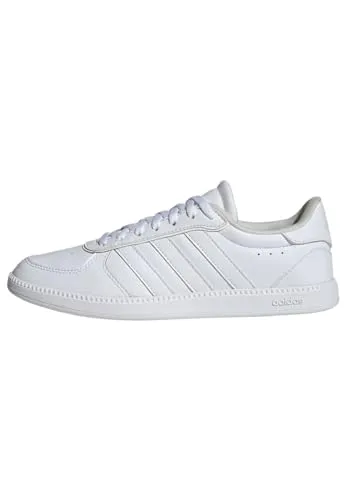 Adidas Damen BREAKNET Sleek Shoes – Weiß, 36 2/3 EU - Stylische Sneakers mit regulärer Passform, aus Synthetikleder für hohen Tragekomfort und einer rutschfesten Gummiaußensohle, ideal für jeden Tag.