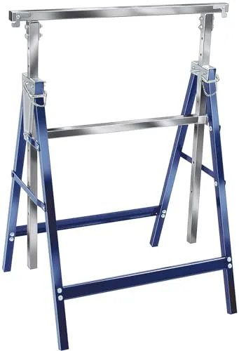 Brennenstuhl Teleskop-Arbeitsbock MB 160 H - Höhenverstellbarer, klappbarer Arbeitsbock, stabil und bis 160kg belastbar